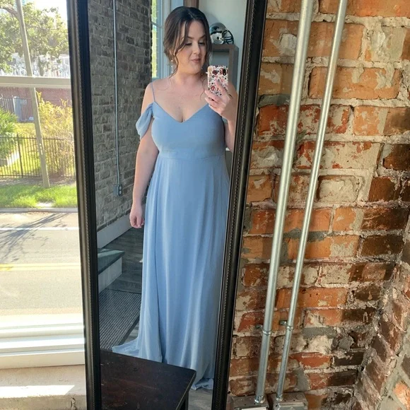 bridesmaid dresses birdy grey BABARONI Boho Bowknot Shoulder Short Homecoming Dress Azalea, Azalea / US0 main image 0